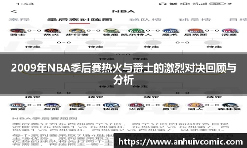 2009年NBA季后赛热火与爵士的激烈对决回顾与分析